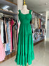 Summer Hollow Out Embroidery Tiered Long Dresses